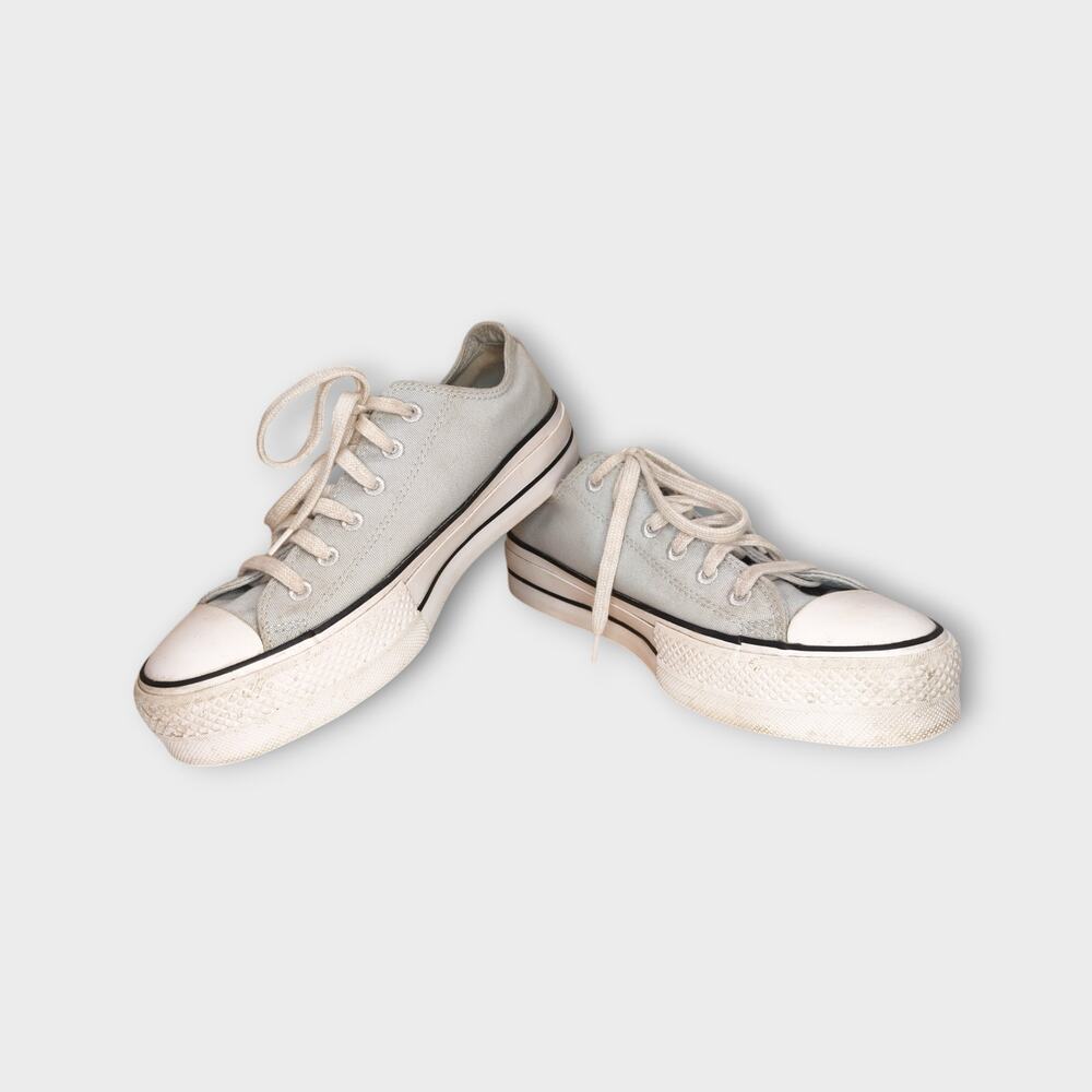 Women Converse All Stars RENEW 100% Recycled Polyester Canvas Blue White Size 8